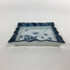 Japanese Porcelain Small Plate Vtg Square Shape Blue Sometsuke Kozara PP734