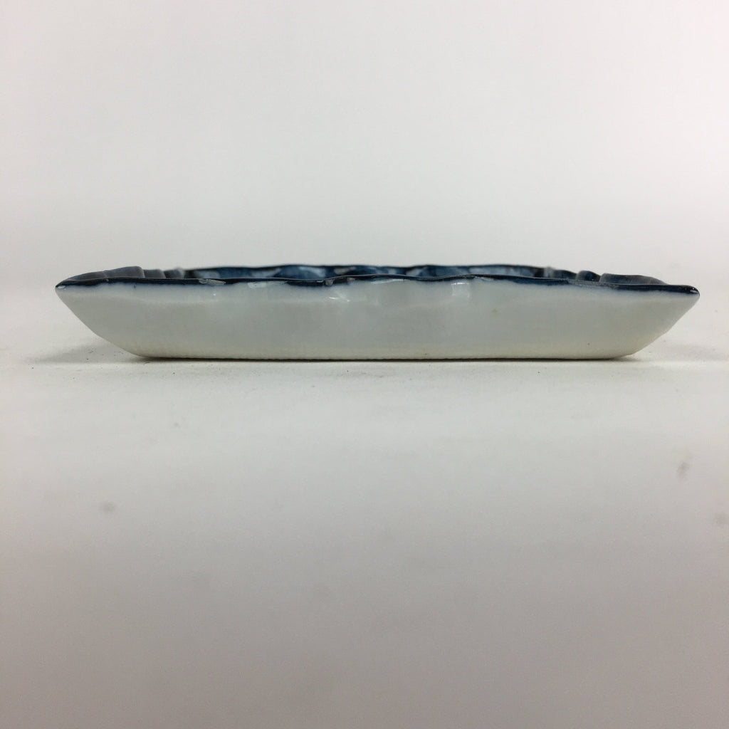 Japanese Porcelain Small Plate Vtg Square Shape Blue Sometsuke Kozara PP734