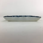 Japanese Porcelain Small Plate Vtg Square Shape Blue Sometsuke Kozara PP734