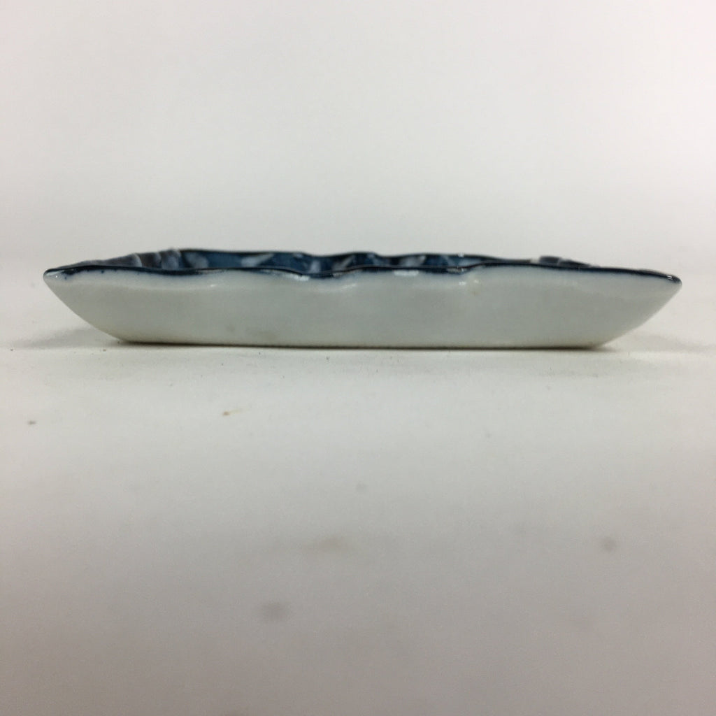 Japanese Porcelain Small Plate Vtg Square Shape Blue Sometsuke Kozara PP734