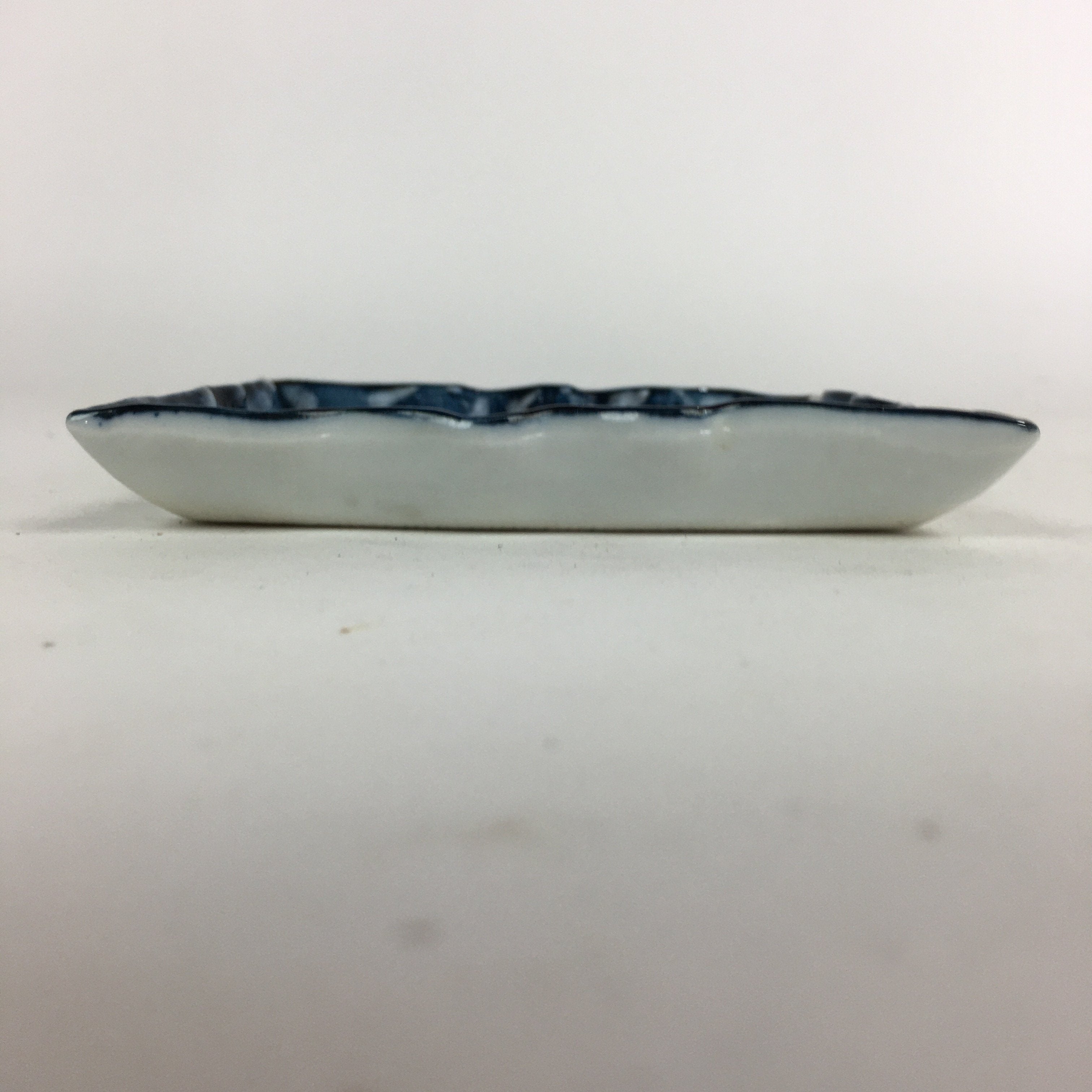 Japanese Porcelain Small Plate Vtg Square Shape Blue Sometsuke Kozara PP734