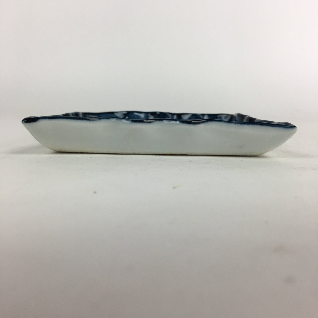 Japanese Porcelain Small Plate Vtg Square Shape Blue Sometsuke Kozara PP734