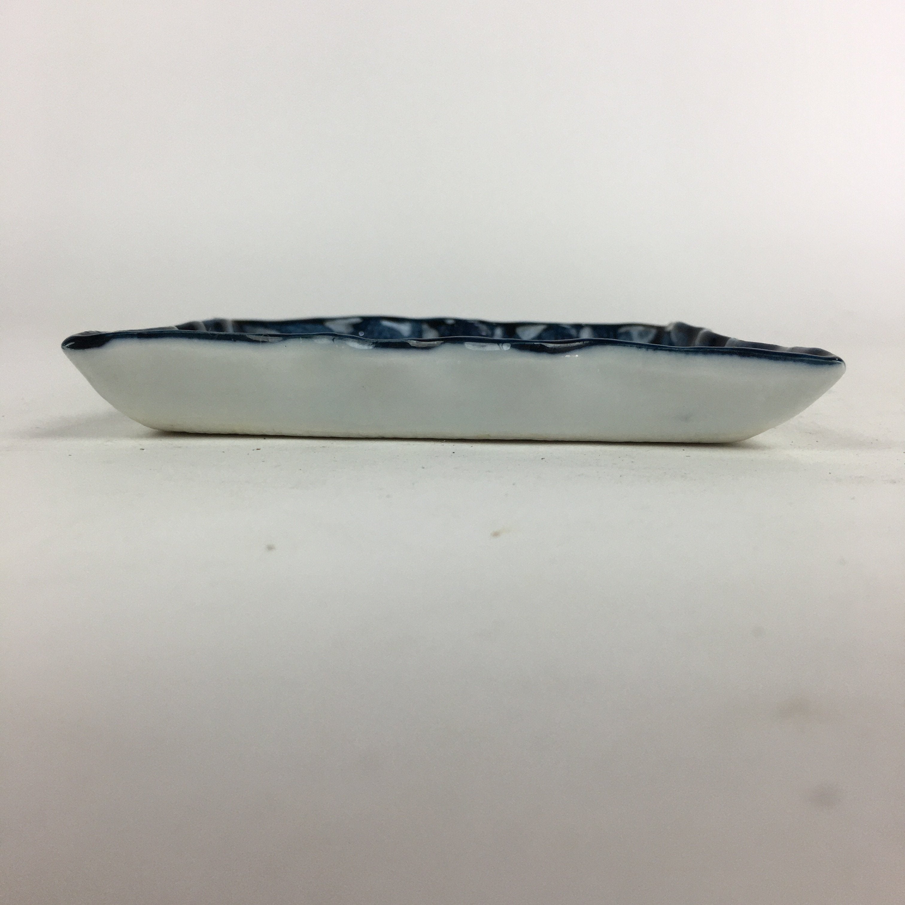 Japanese Porcelain Small Plate Vtg Square Shape Blue Sometsuke Kozara PP734