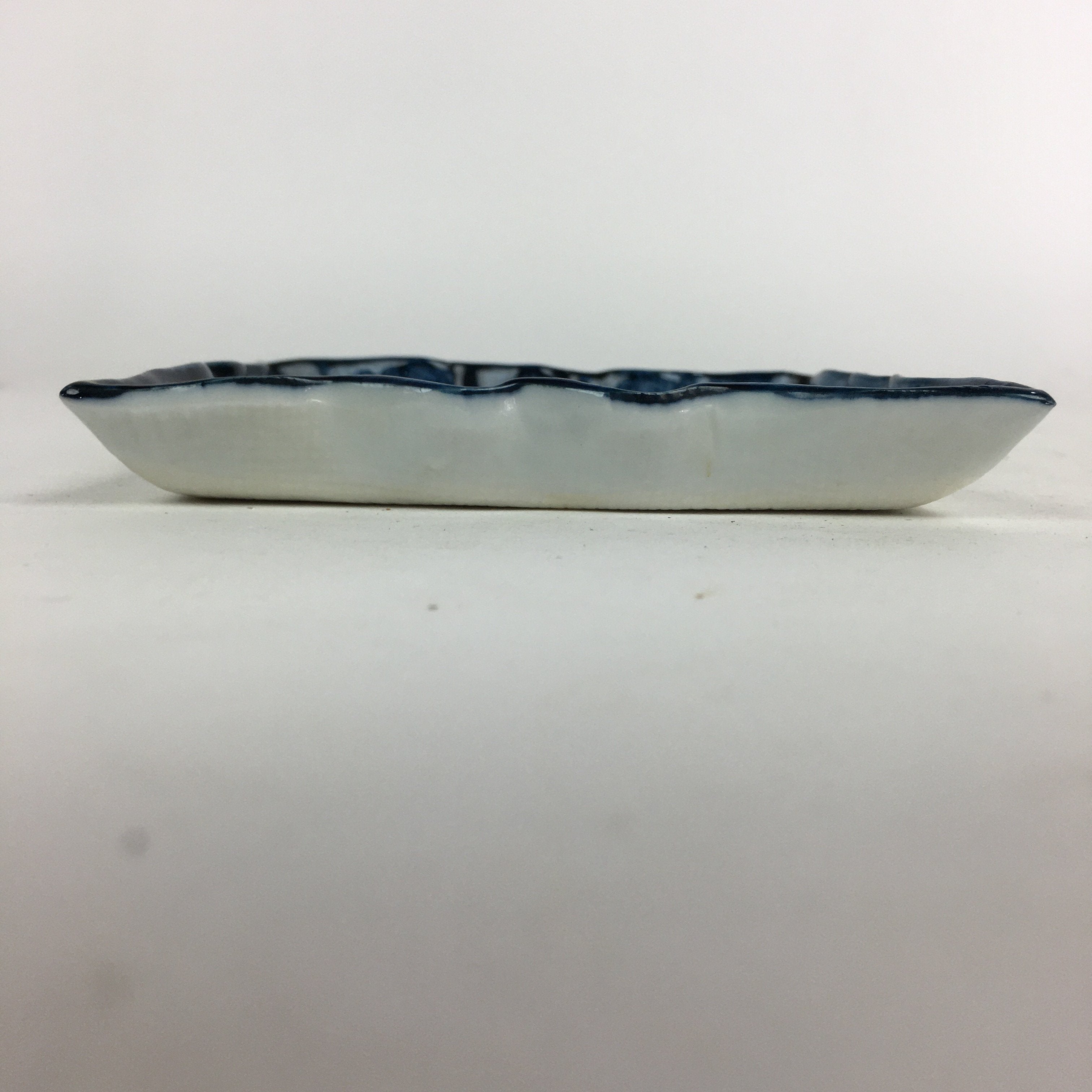 Japanese Porcelain Small Plate Vtg Square Shape Blue Sometsuke Kozara PP734