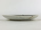 Japanese Porcelain Small Plate Vtg White Plum Blossom Hand Drawn Picture PY32