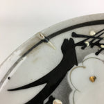 Japanese Porcelain Small Plate Vtg White Plum Blossom Hand Drawn Picture PY33