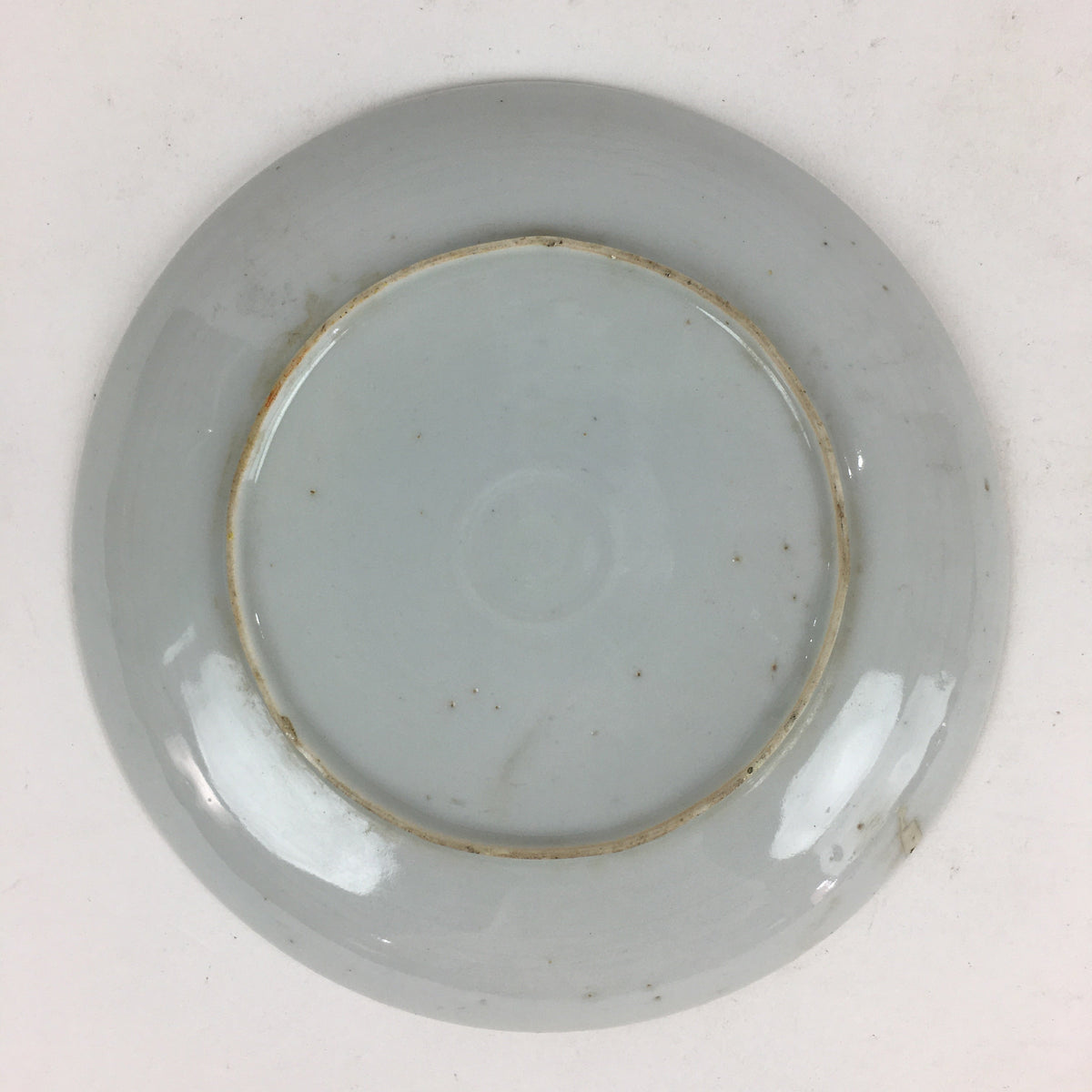 Japanese Porcelain Small Plate Vtg White Plum Blossom Hand Drawn Picture PY33