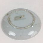 Japanese Porcelain Small Plate Vtg White Plum Blossom Hand Drawn Picture PY34
