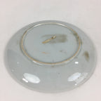Japanese Porcelain Small Plate Vtg White Plum Blossom Hand Drawn Picture PY34