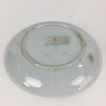 Japanese Porcelain Small Plate Vtg White Plum Blossom Hand Drawn Picture PY34