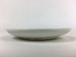 Japanese Porcelain Small Plate Vtg White Plum Blossom Hand Drawn Picture PY34