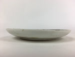 Japanese Porcelain Small Plate Vtg White Plum Blossom Hand Drawn Picture PY34