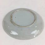 Japanese Porcelain Small Plate Vtg White Plum Blossom Hand Drawn Picture PY35
