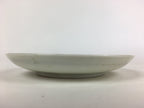 Japanese Porcelain Small Plate Vtg White Plum Blossom Hand Drawn Picture PY35