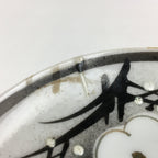 Japanese Porcelain Small Plate Vtg White Plum Blossom Hand Drawn Picture PY36