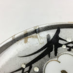 Japanese Porcelain Small Plate Vtg White Plum Blossom Hand Drawn Picture PY36