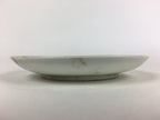 Japanese Porcelain Small Plate Vtg White Plum Blossom Hand Drawn Picture PY36