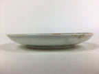 Japanese Porcelain Small Plate Vtg White Plum Blossom Hand Drawn Picture PY36