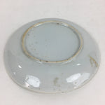 Japanese Porcelain Small Plate Vtg White Plum Blossom Hand Drawn Picture PY37