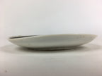 Japanese Porcelain Small Plate Vtg White Plum Blossom Hand Drawn Picture PY37