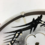 Japanese Porcelain Small Plate Vtg White Plum Blossom Hand Drawn Picture PY37