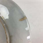 Japanese Porcelain Small Plate Vtg White Plum Blossom Hand Drawn Picture PY38