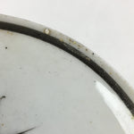 Japanese Porcelain Small Plate Vtg White Plum Blossom Hand Drawn Picture PY38