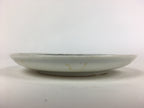 Japanese Porcelain Small Plate Vtg White Plum Blossom Hand Drawn Picture PY38