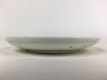 Japanese Porcelain Small Plate Vtg White Plum Blossom Hand Drawn Picture PY38