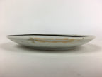 Japanese Porcelain Small Plate Vtg White Plum Blossom Hand Drawn Picture PY39