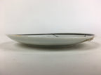 Japanese Porcelain Small Plate Vtg White Plum Blossom Hand Drawn Picture PY40