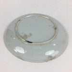 Japanese Porcelain Small Plate Vtg White Plum Blossom Hand Drawn Picture PY41