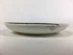 Japanese Porcelain Small Plate Vtg White Plum Blossom Hand Drawn Picture PY41