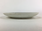 Japanese Porcelain Small Plate Vtg White Plum Blossom Hand Drawn Picture PY42