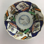Japanese Porcelain Snack Bowl Kashiki Tea Ceremony Vtg Arita Floral Gold PT481