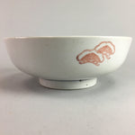 Japanese Porcelain Snack Bowl Kashiki Tea Ceremony Vtg Crane Kanji Tree PT484