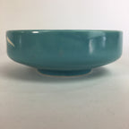 Japanese Porcelain Snack Bowl Kashiki Vtg Pottery Light Blue Round Bamboo PP569