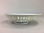 Japanese Porcelain Snack Bowl Nabeshima Vtg Kashiki Blue White Tea Ceremony PP12