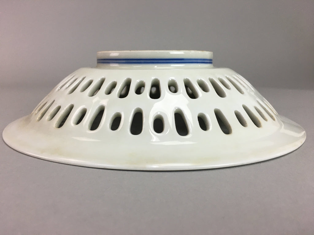 Japanese Porcelain Snack Bowl Nabeshima Vtg Kashiki Blue White Tea Ceremony PP12