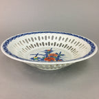 Japanese Porcelain Snack Bowl Nabeshima Vtg Kashiki Blue White Tea Ceremony PP12