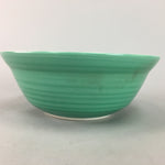 Japanese Porcelain Snack Bowl Vtg Kashibachi Tea ceremony Green Signed PX268