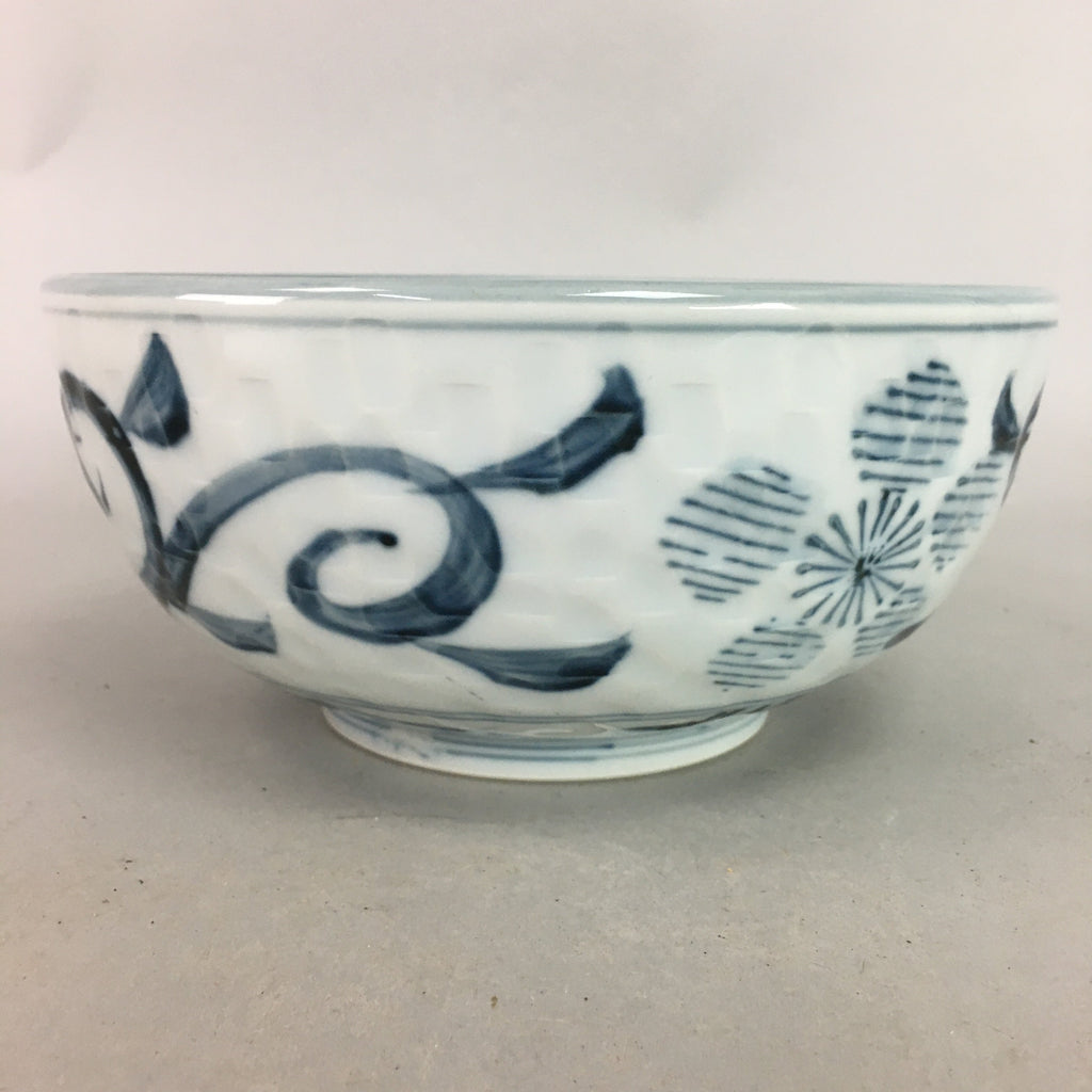 Japanese Porcelain Snack Bowl Vtg Kashiki Blue White Sometsuke Tea Ceremony PP6