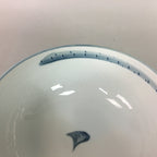 Japanese Porcelain Snack Bowl Vtg Kashiki Blue White Sometsuke Tea Ceremony PP6