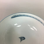 Japanese Porcelain Snack Bowl Vtg Kashiki Blue White Sometsuke Tea Ceremony PP6