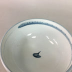 Japanese Porcelain Snack Bowl Vtg Kashiki Blue White Sometsuke Tea Ceremony PP7