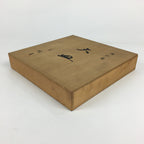Japanese Porcelain Sometsuke Plate Vtg Tachikichi Square Boxed Birds PX591