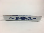 Japanese Porcelain Sometsuke Plate Vtg Tachikichi Square Boxed Birds PX591