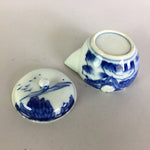 Japanese Porcelain Sometsuke Vtg Soy Sauce Serving Bottle White Blue PP467