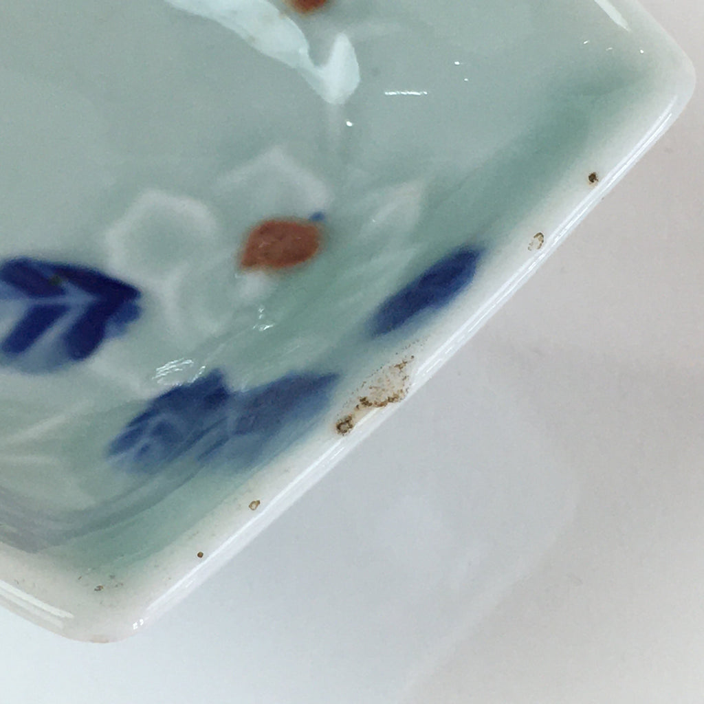 Japanese Porcelain Soy Sauce Small Plate Vtg Kozara Flower Sushi PY121