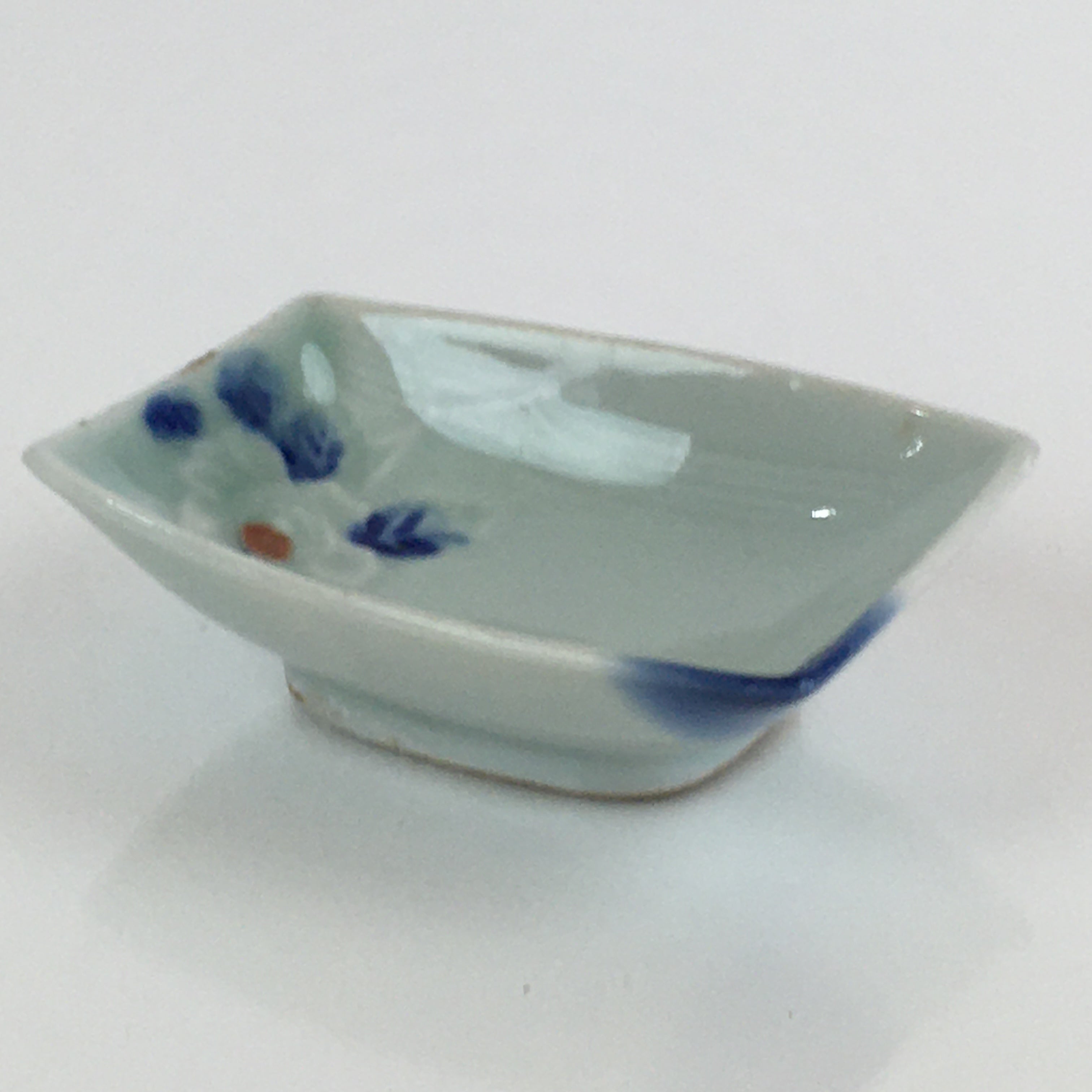 Japanese Porcelain Soy Sauce Small Plate Vtg Kozara Flower Sushi PY121